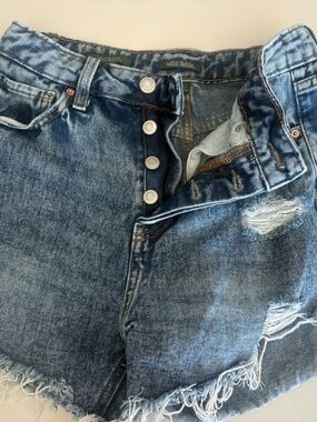 High Rise Wild Fable Button Fly Cut off Jean Shorts Size 4